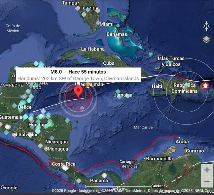 ALERTA DE TSUNAMI: Sismo de magnitud 7.1 sacude Venezuela y pone en alerta la costa sur de República Dominicana