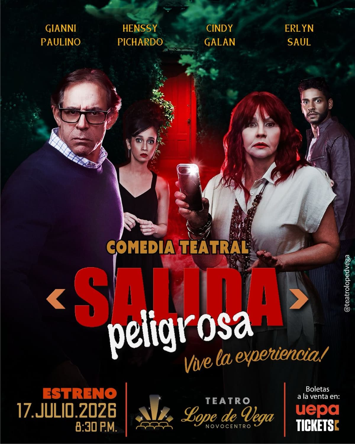 Estreno de ¨Salida Peligrosa¨ en el Teatro Lope de Vega