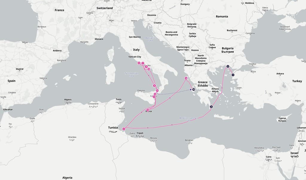 El mapa definitivo del viaje de Ulises en 'La Odisea:' la película de Christopher Nolan, explicada de forma interactiva