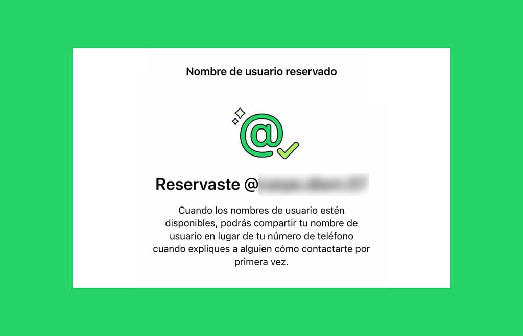 He reservado mi nombre de usuario de WhatsApp: te explico cómo hacerlo, cómo activar tu clave de privacidad y el obstáculo que encontré