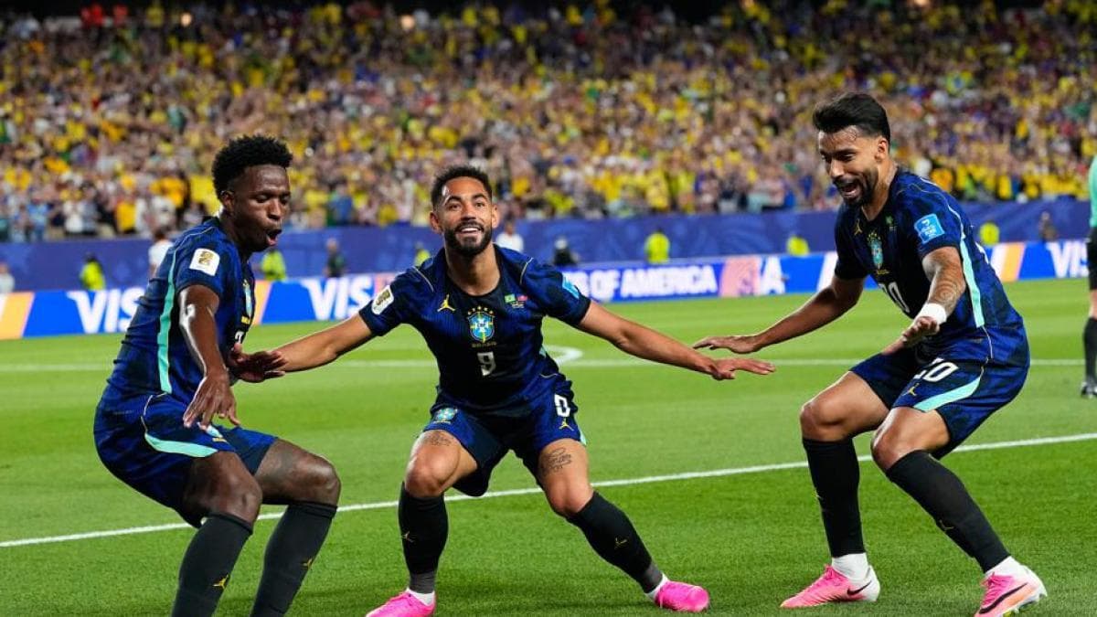 Sigue el paso adelante de Vinicius con Brasil: así fue su gol