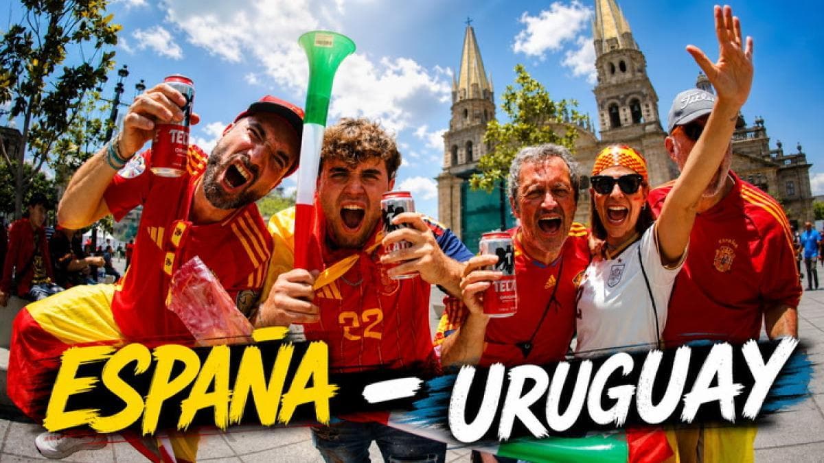 La afición española enciende Guadalajara antes del decisivo duelo ante Uruguay
