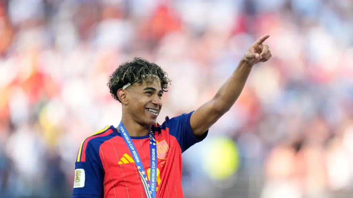 Lamine Yamal disfruta de sus vacaciones tras ganar el Mundial