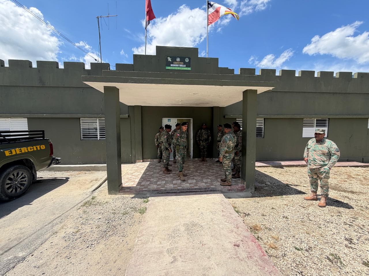 Ejército entrega tercer destacamento remodelado en un mes en la provincia Elías Piña