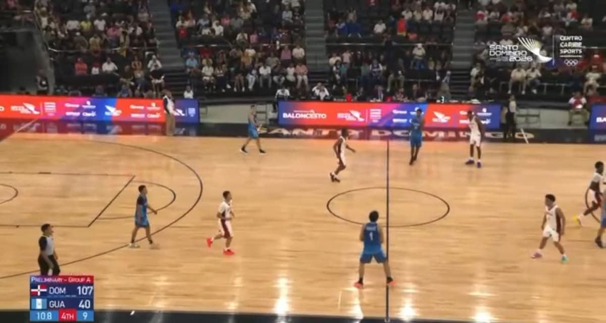 RD aplasta a Guatemala por 107-40 en el Campeonato U20 de Baloncesto