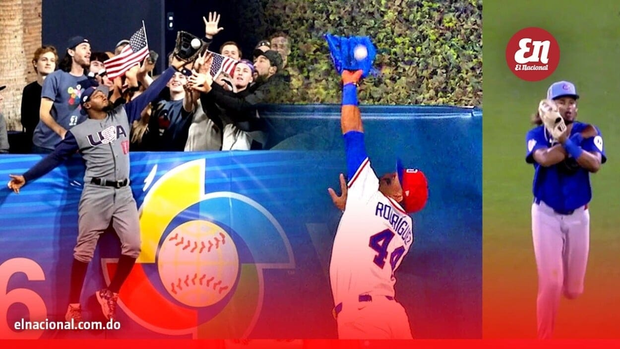 Kevin Alcántara robándole el jonrón a Julio Rodríguez en el Spring Training Cubs vs. Mariners, 21 de marzo de 2026.