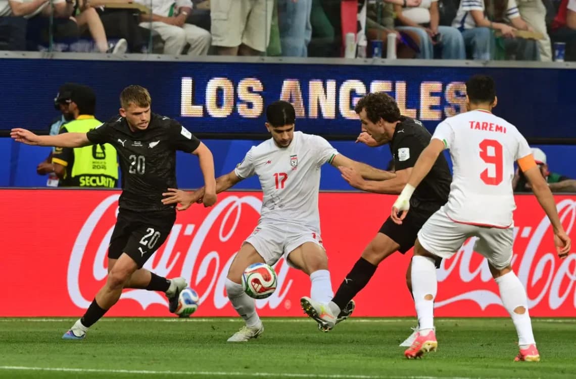 Irán empató 2-2 ante Nueva Zelanda en el SoFi Stadium de Los Ángeles por la primera fecha del grupo G del Mundial 2026