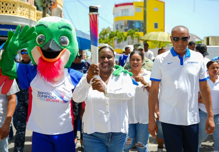 El Seibo y Miches recibieron la antorcha de los próximos Juegos Centroamericanos y del Caribe Santo Domingo 2026