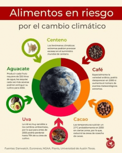 Cambio climático modifica calidad de nuestros alimentos