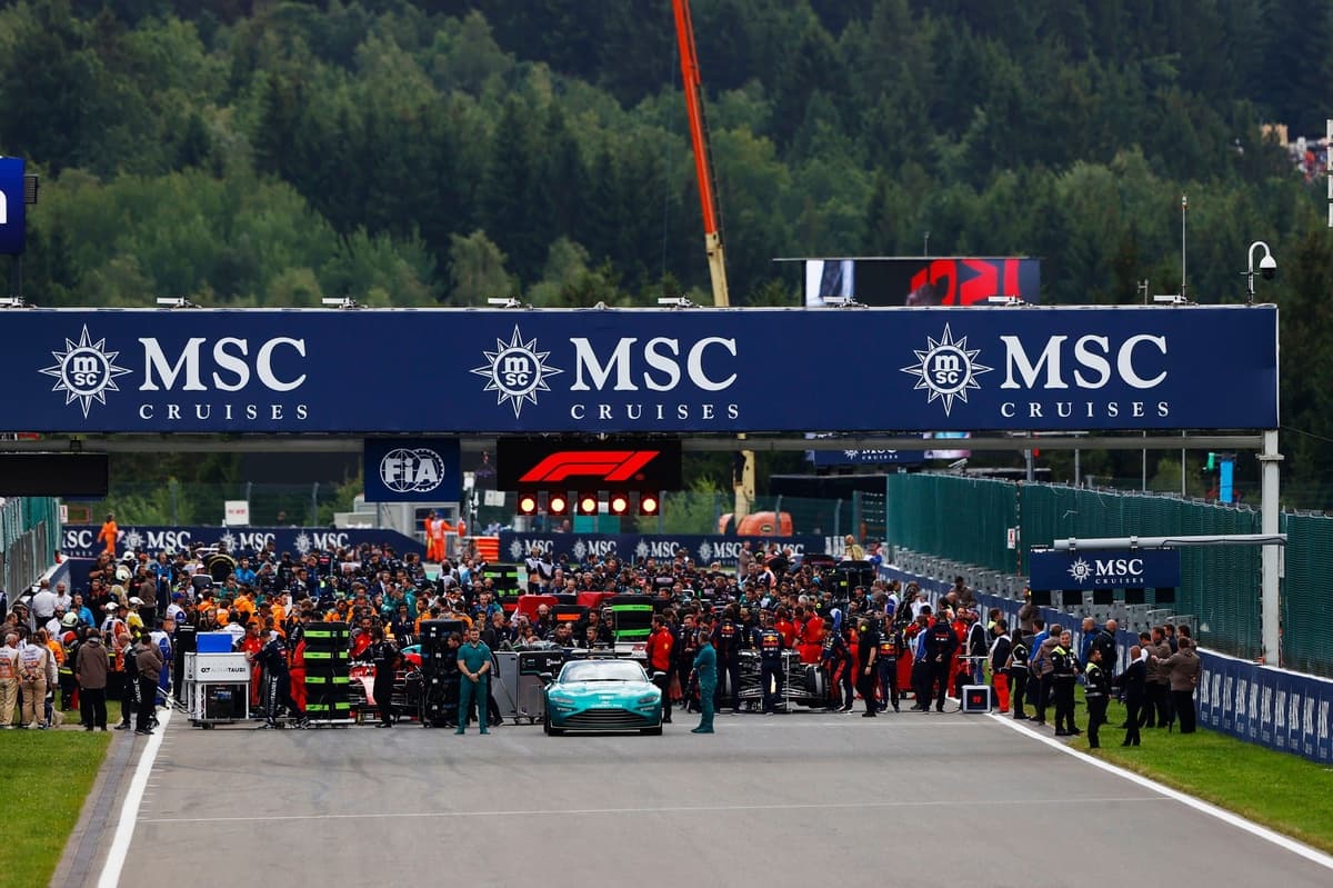 Cambia la parrilla de salida del GP de Bélgica de F1: filas y posiciones