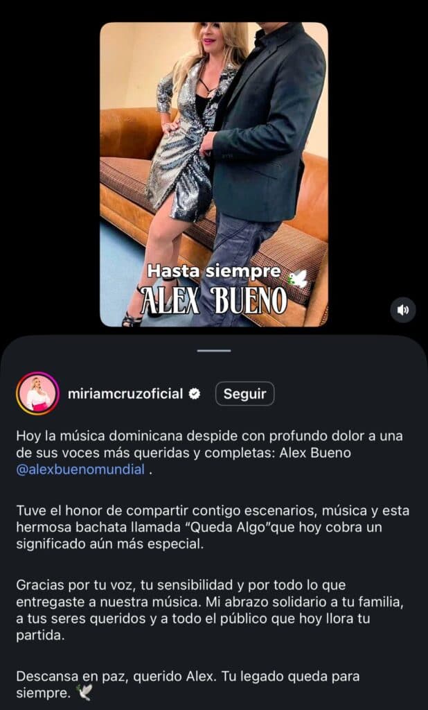 Conmoción y luto en la música latina: consternación de artistas ante el fallecimiento de Alex Bueno