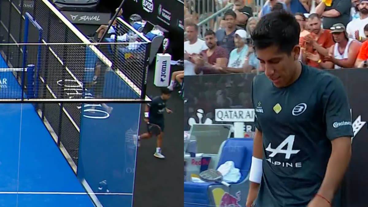 El momento que congeló al pádel: Chingotto se marchó vomitando de un partido