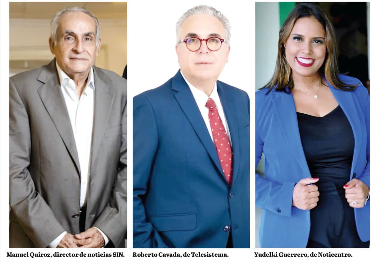 Los que marcan la agenda informativa en la televisión dominicana