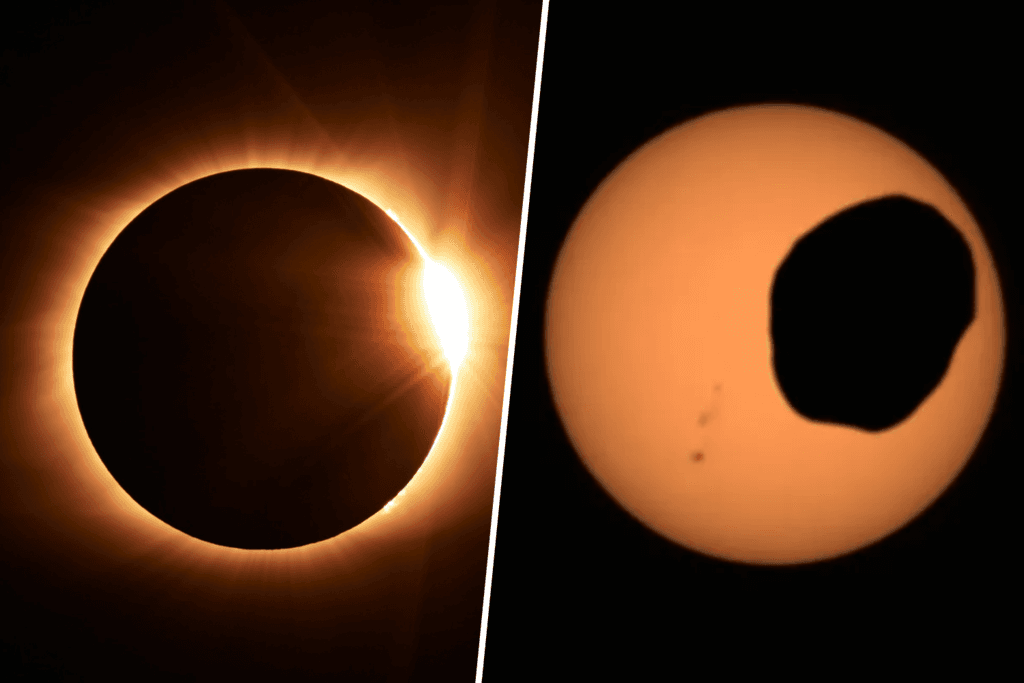 No lo llames "eclipse" llámalo "milagro": Marte ilustra hasta qué punto tenemos suerte con la distancia de la Luna al Sol