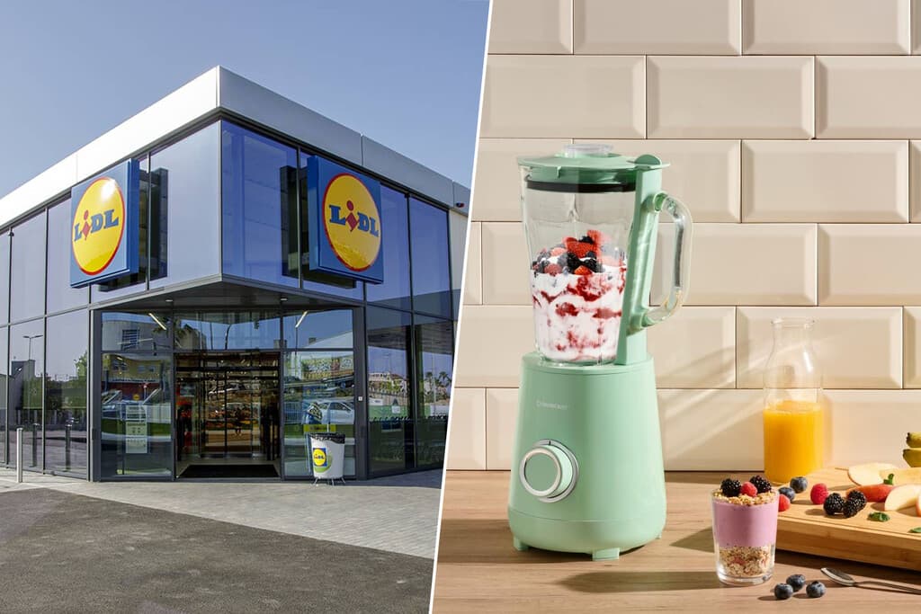 Hoy en Lidl una batidora de vaso color pastel para preparar batidos fresquitos este verano