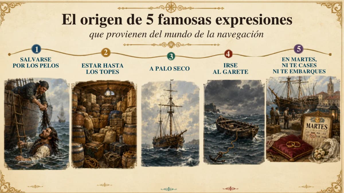 El origen de 5 famosas expresiones que provienen del mundo de la navegación