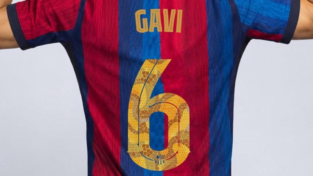 Homenaje a Gaudí en los dorsales de la camiseta del Barça con más novedades