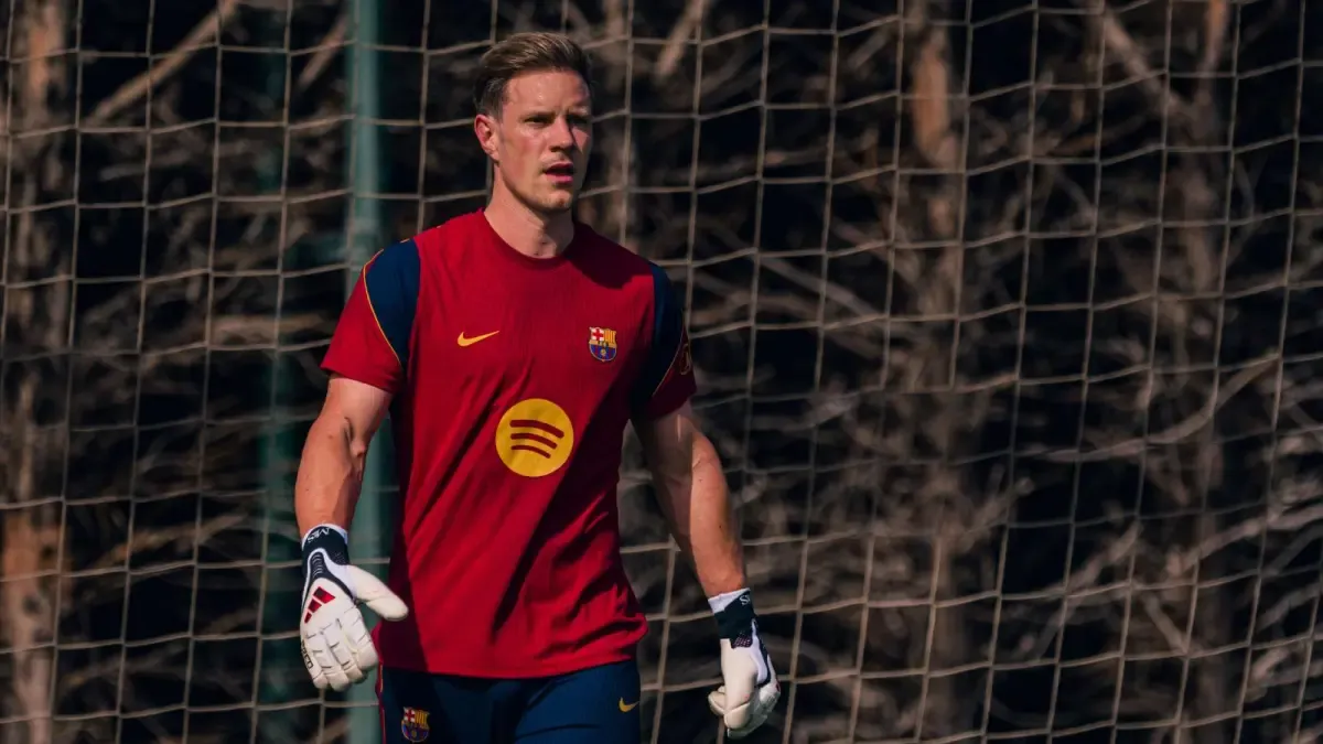 Ter Stegen vuelve a entrenarse con el Barça