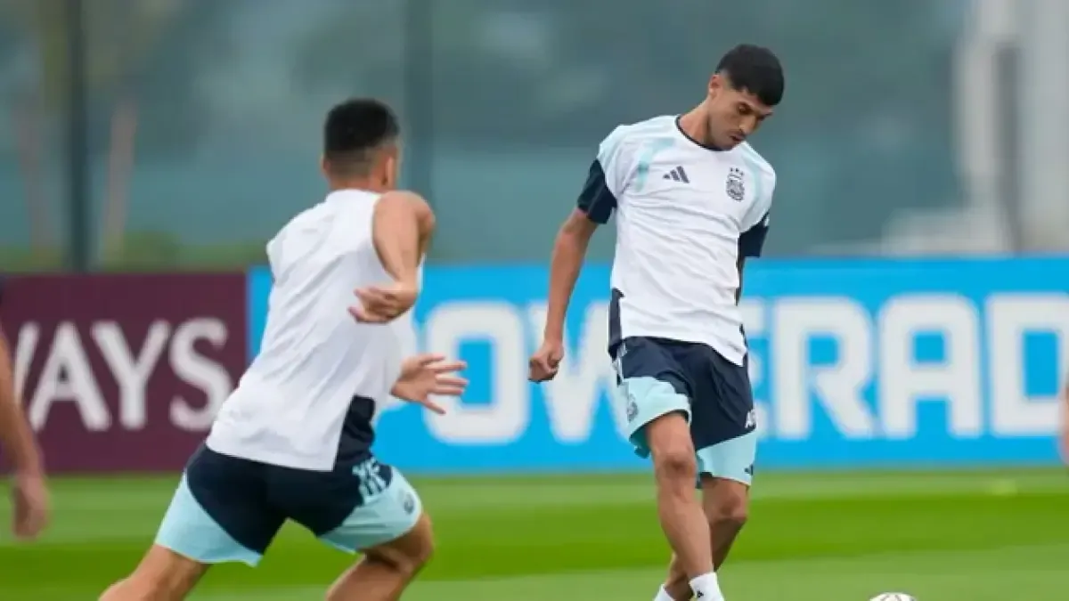 Argentina sí entrena y Scaloni deja ver cuál será el 'once' de la final