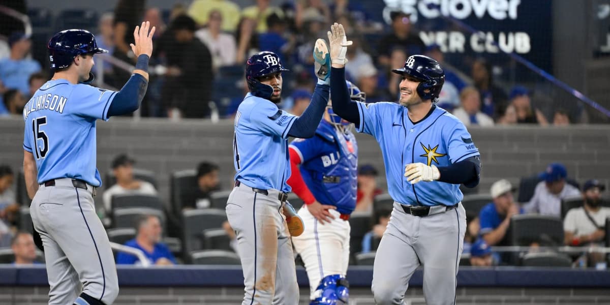 Rays conectan 21 hits, su mayor cifra de la temporada, y apalean a los Azulejos
