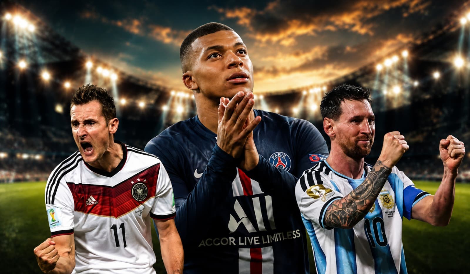 Mbappé tiene la mejor proyección para ir tras récord en mundiales de Messi y de Klose