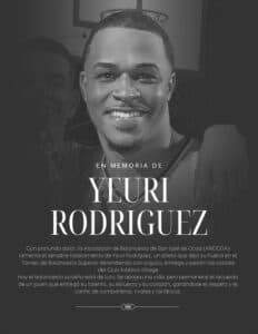 Muere jugador de baloncesto Yeuri Rodríguez tras ser baleado durante un atraco