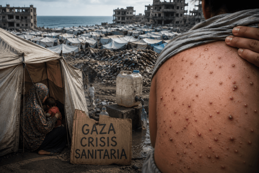 Varicela se propaga sin control en Gaza y deja más de 9,300 casos en dos semanas