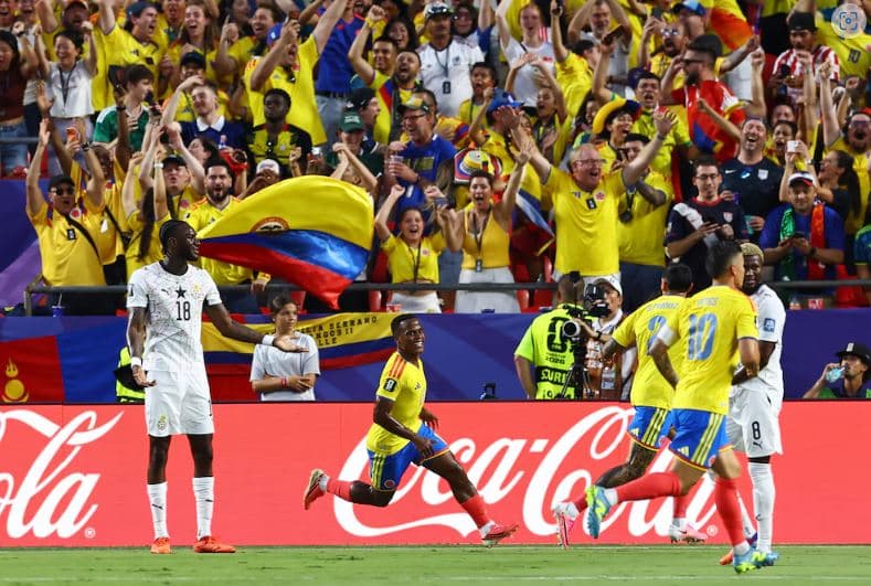 Colombia derrota 1-0 a Ghana y enfrentará a Suiza en octavos del Mundial 2026