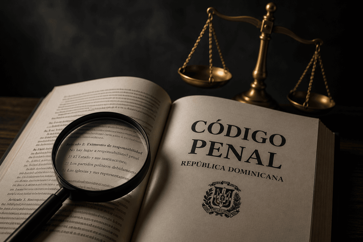 Alertan nuevo Código Penal libera de responsabilidad penal al Estado, partidos e iglesias