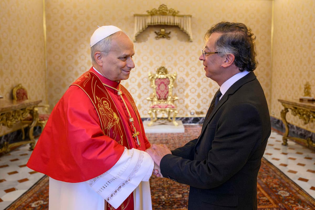 Petro habló de la situación en Colombia y Latinoamérica en su visita a León XIV