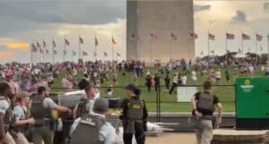 Evacúan celebración en Washington previo al discurso de Trump por tormentas