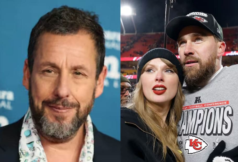 Adam Sandler ofició la boda de Taylor Swift y Travis Kelce en Nueva York