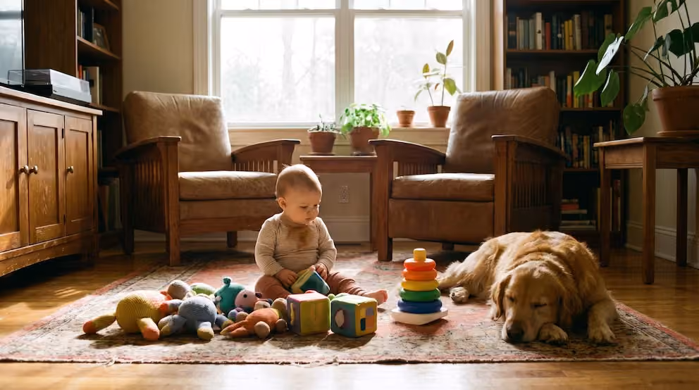 Estudio revela que convivir con perros podría beneficiar la salud respiratoria de los bebés