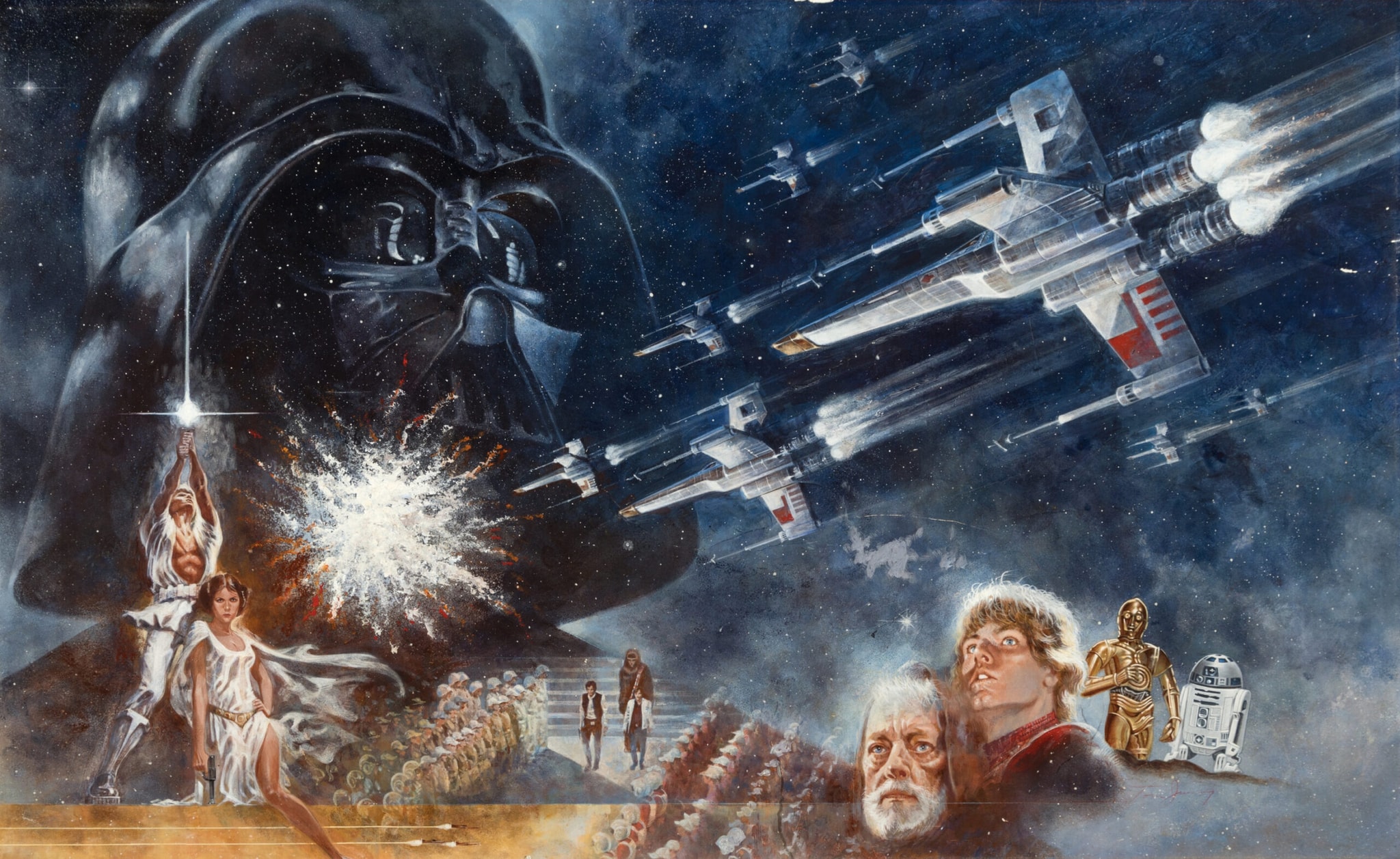El póster que aceleró corazones: cómo evolucionó la icónica imagen de Star Wars (1977)