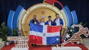 Estudiantes dominicanos ganan máximo galardón en competencia mundial de tecnología de Huawei en China