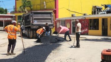 Inician bacheo en El Millón de Samaná tras concluir intervención de Inapa en sistema de alcantarillado