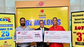 Leidsa entrega 62 millones a dos nuevos millonarios