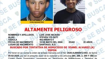 PN en Santiago captura a “Goti” buscado por tentativa de homicidio en 2025