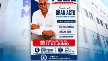 PRM convoca multitudinario acto político en Barahona con la presencia de Paliza y Carolina Mejía