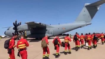 Vuela a Venezuela un avión militar español con efectivos de emergencias y rescate