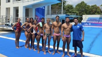 Selección de clavado RD, lista para poner la bandera en alto en JJCC 2026