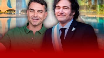 Milei se reunirá con Flávio Bolsonaro durante su visita a Brasil de esta semana