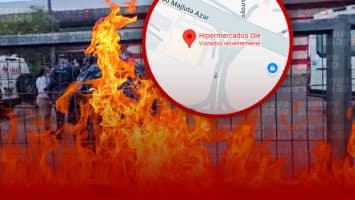 (VIDEO) Se registra incendio en salón de belleza de supermercado Olé en la avenida Jacobo Majluta