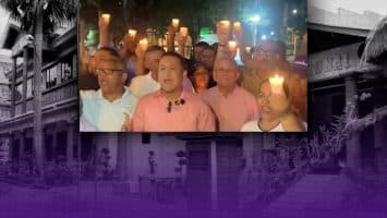 PLD realiza encendido de velas en Santiago contra la “ley mordaza” y el alto costo de la vida