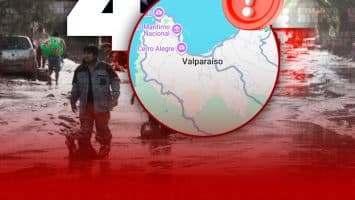 Suben a cuatro los muertos por temporal en Chile y declaran la alerta roja en Valparaíso