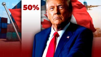 Trump impone aranceles del 50 % a la mayoría de las importaciones procedentes de Canadá