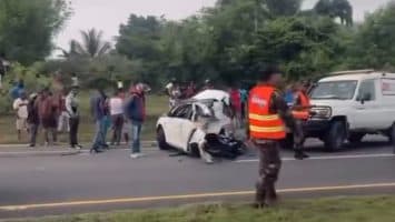 Reportan personas heridas durante accidente en circunvalación Santo Domingo