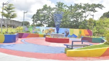 Junta Municipal de Angelina inaugura parque en El Remolino y entrega cancha y capilla remodelada
