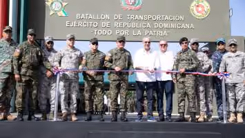 Presidente Abinader inaugura nuevo Batallón de Transportación del Ejército