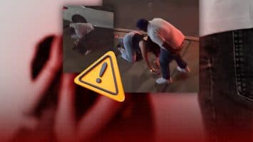 Hombre es grabado golpeando a una mujer, quien pide auxilio entre gritos